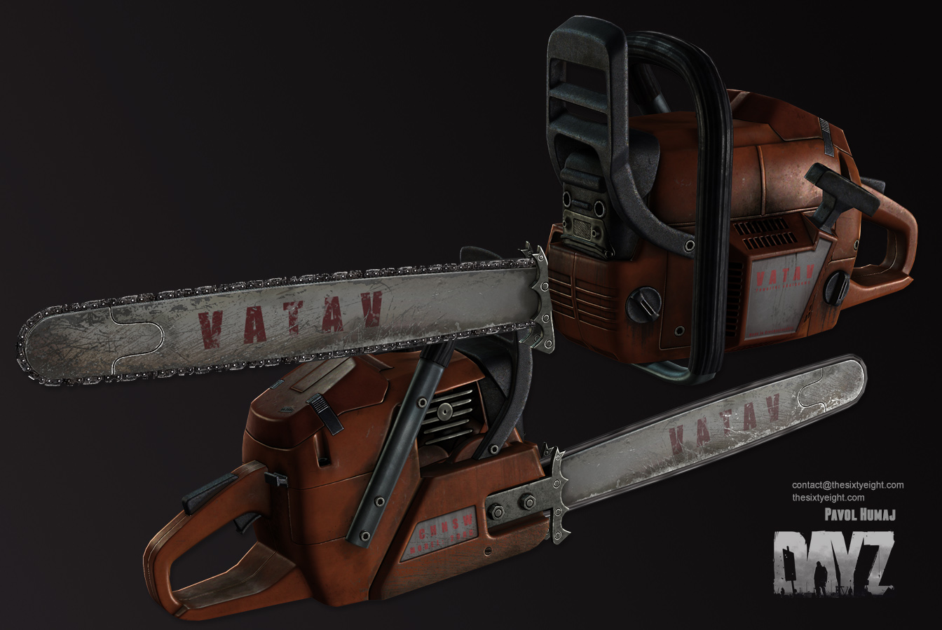 Chainsaw model created by Pavol Humaj for DayZ