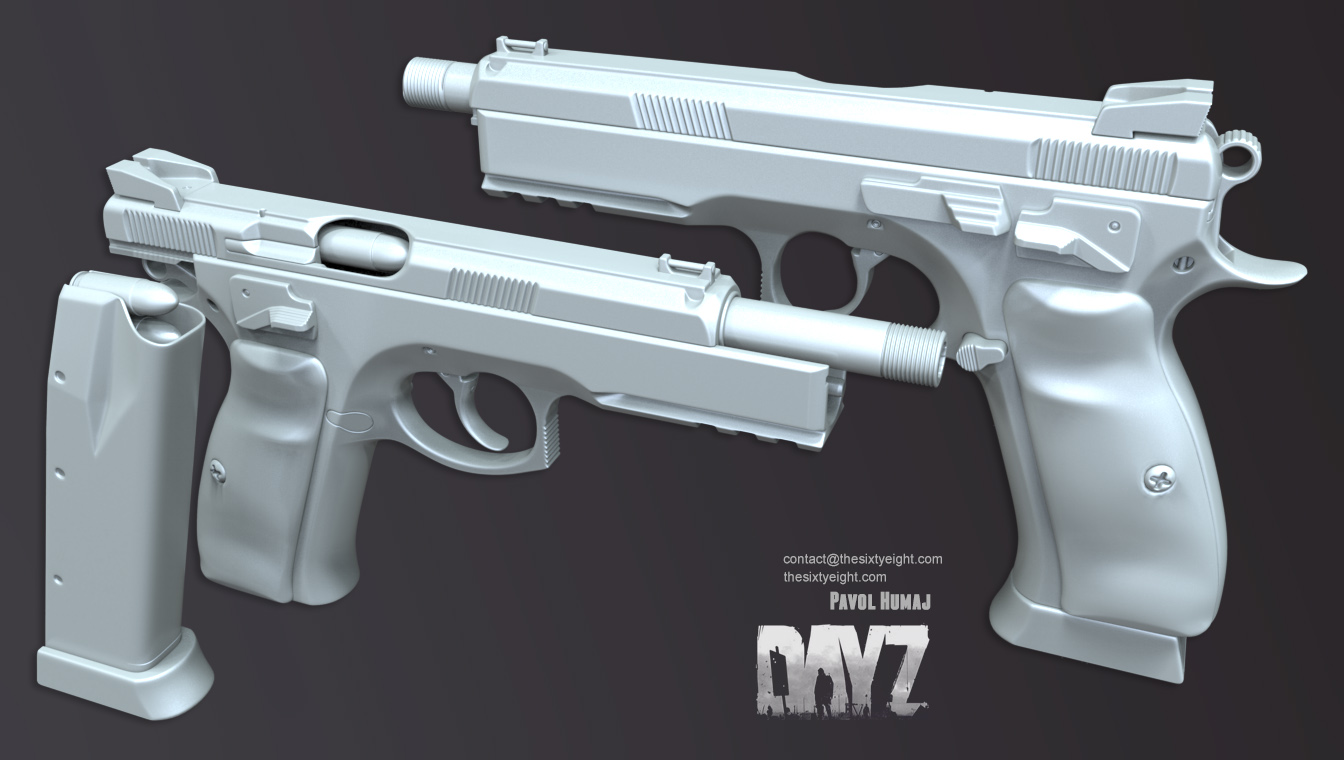 CZ75 models created by Pavol Humaj for DayZ