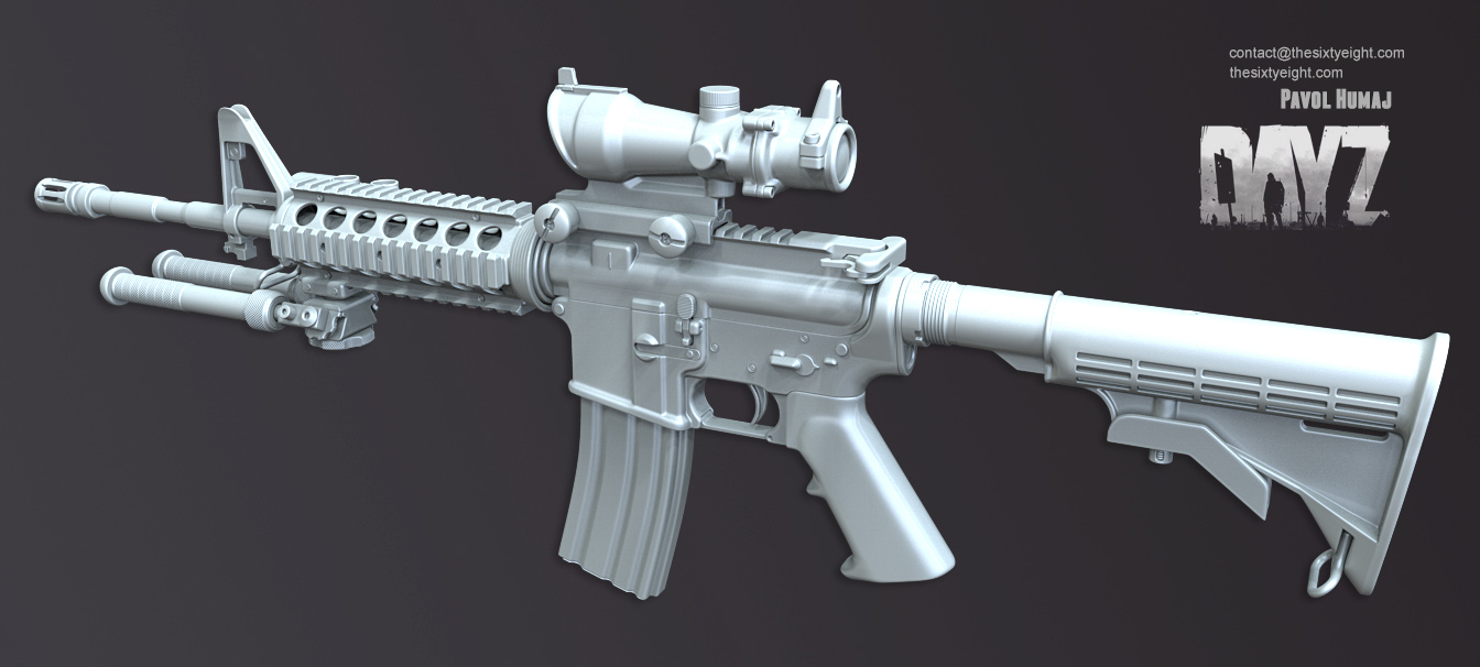 M4 tactical model created by Pavol Humaj for DayZ